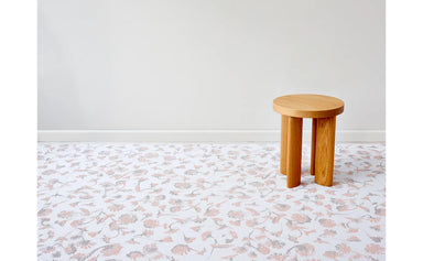 floral Chilewich rug with Sesame