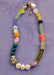 Multi Colored Colored Pearl Beaded Necklace
