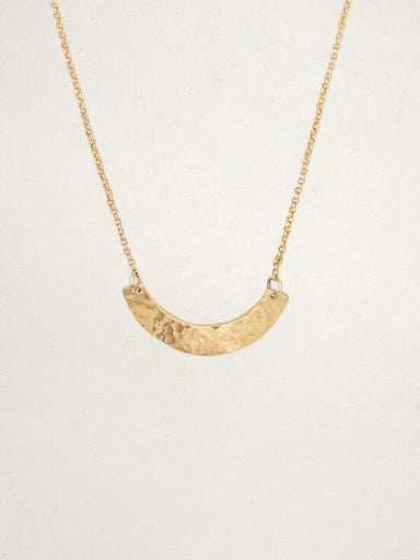 hammered gold necklace