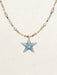 blue starfish beaded necklace