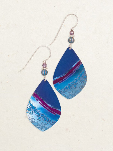 blue shore break drop earrings