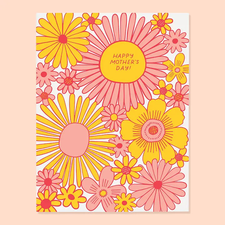 Humorous Mother's Day Card from the Mother's Day Card Collection, featuring a clever play on words: 'MOM is WOW upside down!' Perfect for celebrating the amazing moms in your life!
