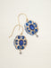 blue gemstone dangle earrings