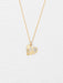 Budding Heart Pendant: a cheeky little gold pendant with a sweet etched bloom and a pearl, perfect for whispering romance without the drama.