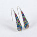 Close-up view of Crystal & Silver Drop Earrings highlighting the sparkling teardrop shape and solid silver hook.