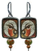 bird portrait earrings