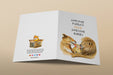 New. Baby greeting card with Lion and cub