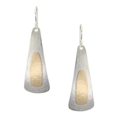 Medium Long Ovals Wire Earrings by Marjorie Baer, handcrafted jewelry made in California