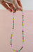 Neon beaded gold filled necklace