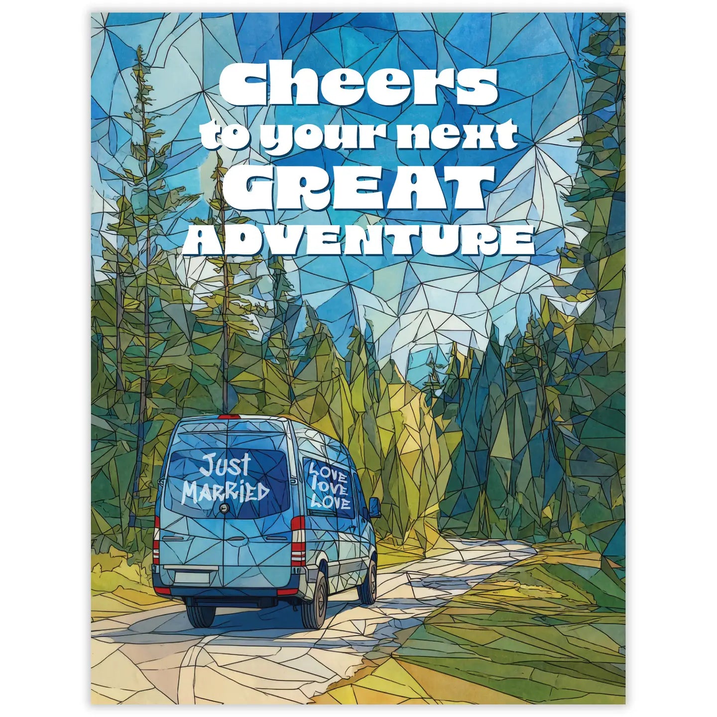 Charming illustration from the Waterknot Card Collection, perfect for sharing laughs with friends outdoors.