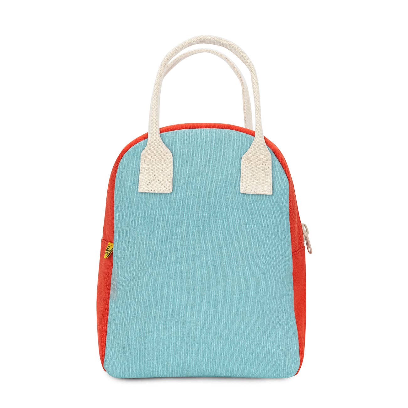 Blue and Red Zipper lunch bag