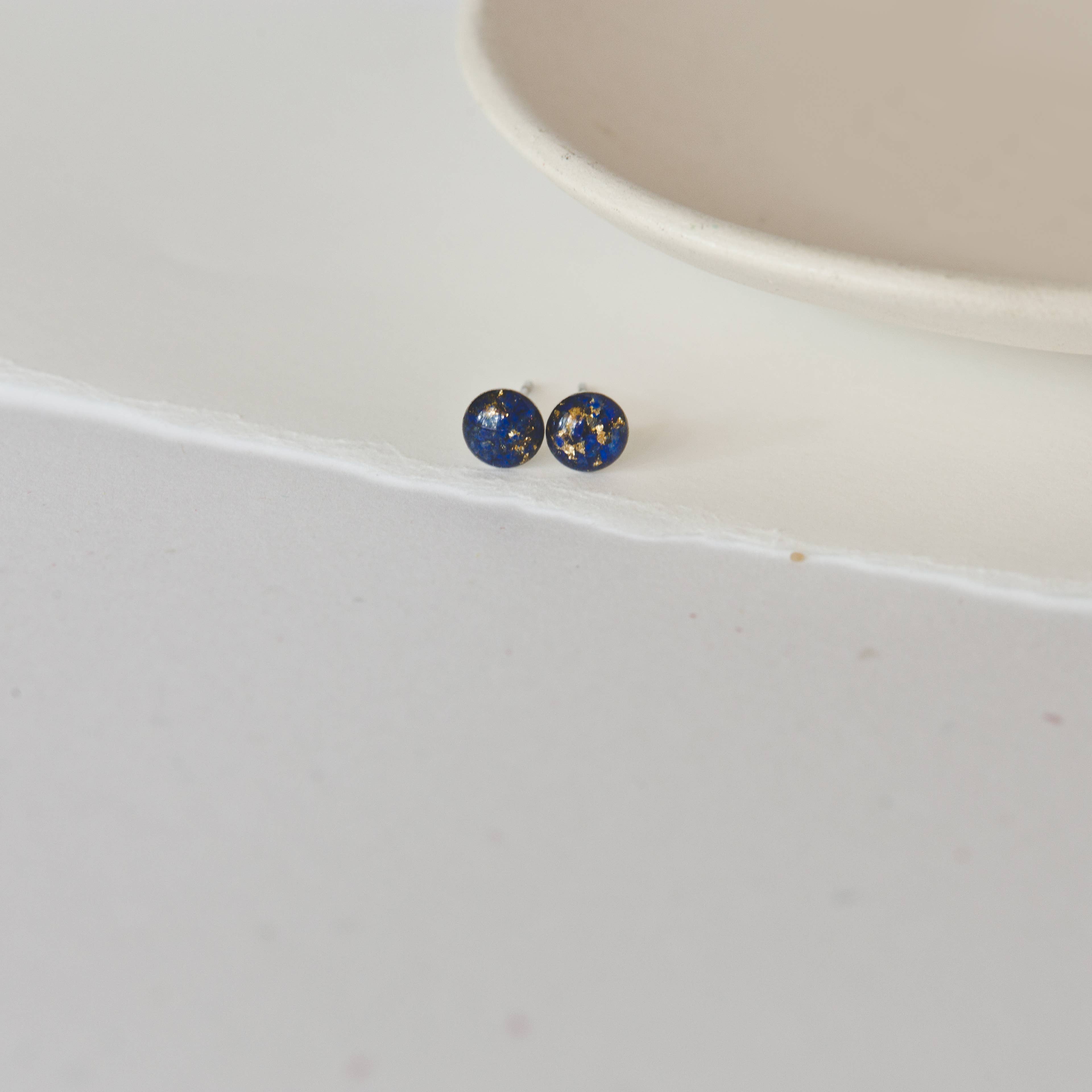 6mm Crushed Gem Post Earring: ARTIST'S CHOICE