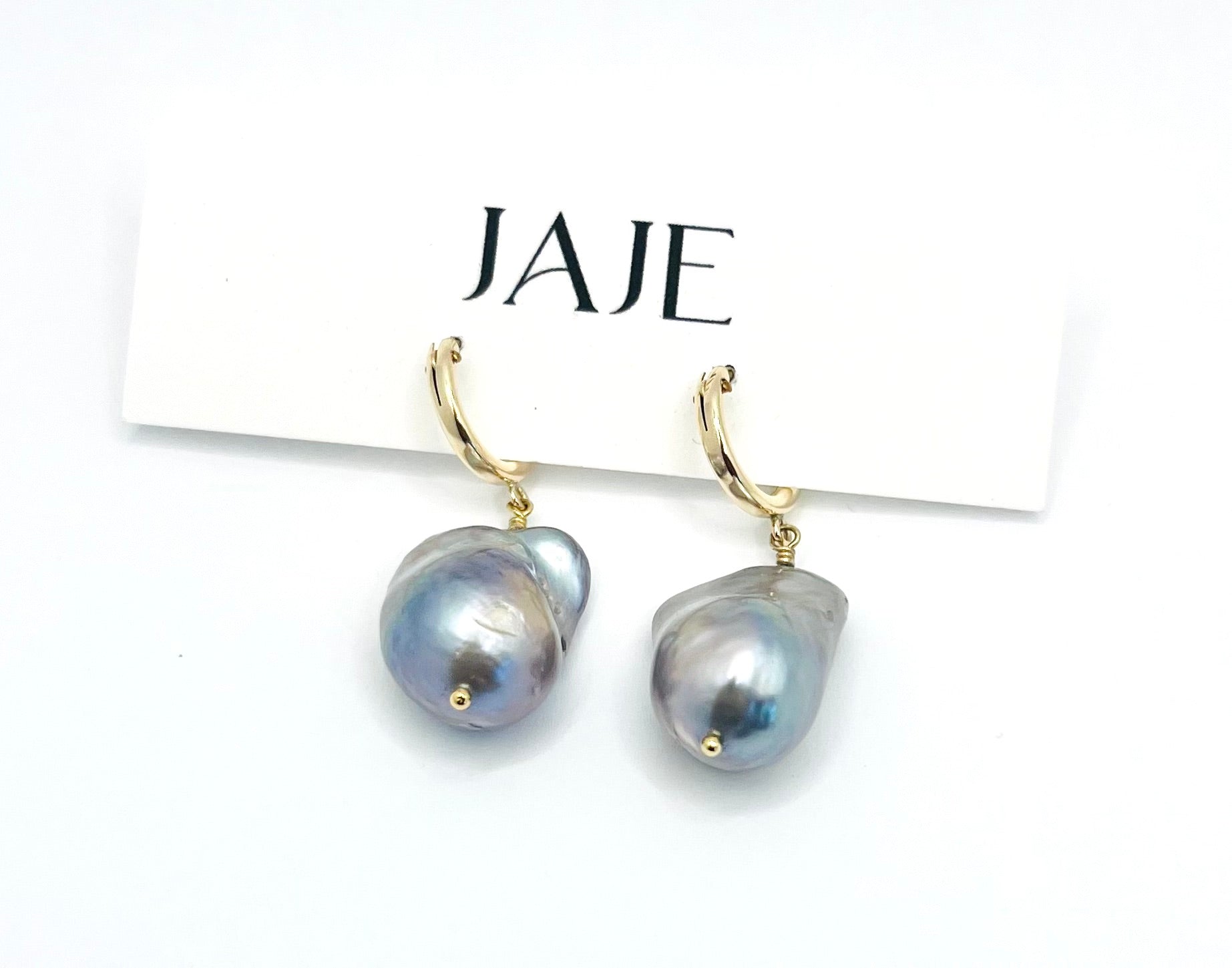 Pearl Leverback Earrings