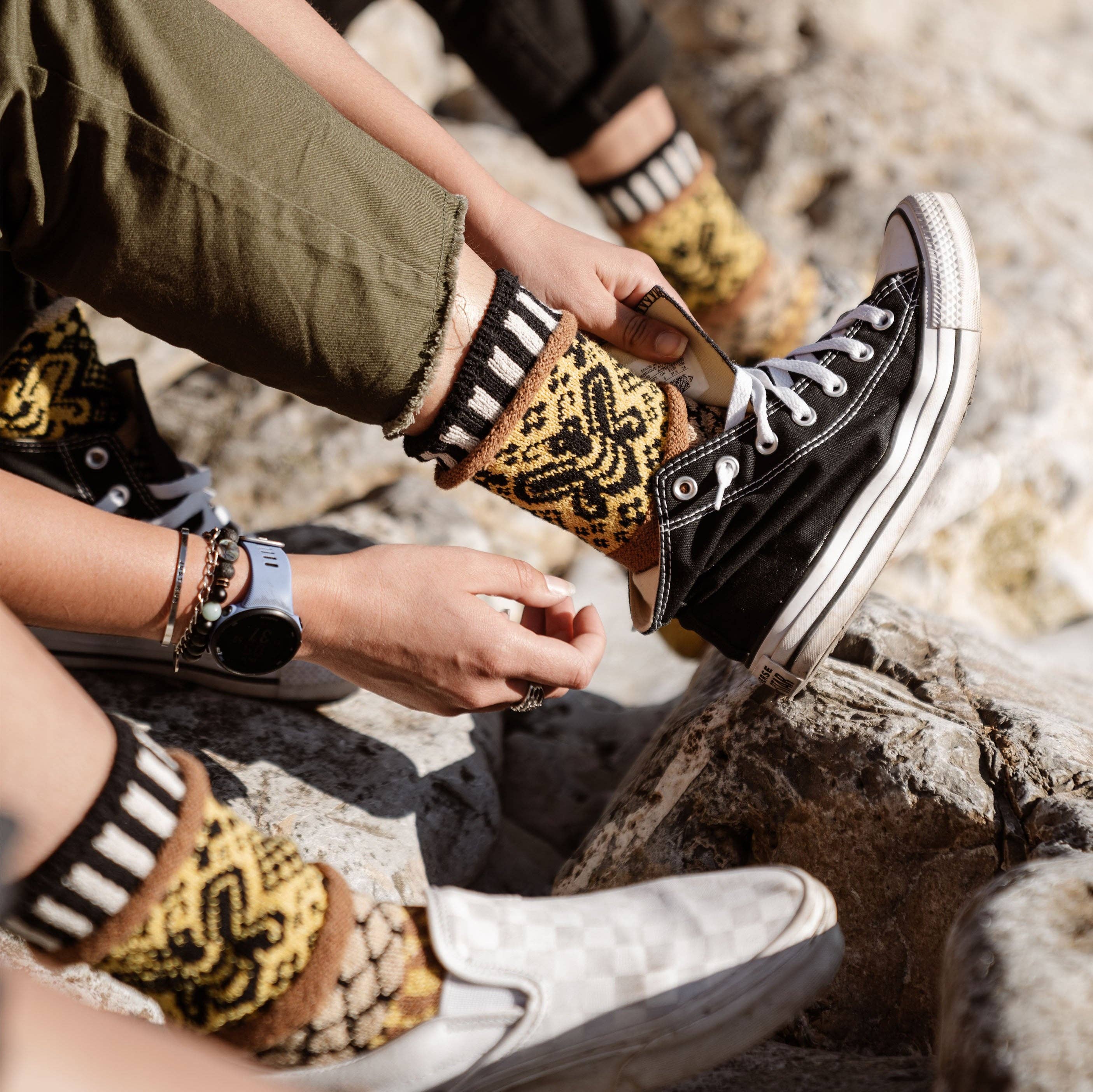 Honey Bee Crew Socks