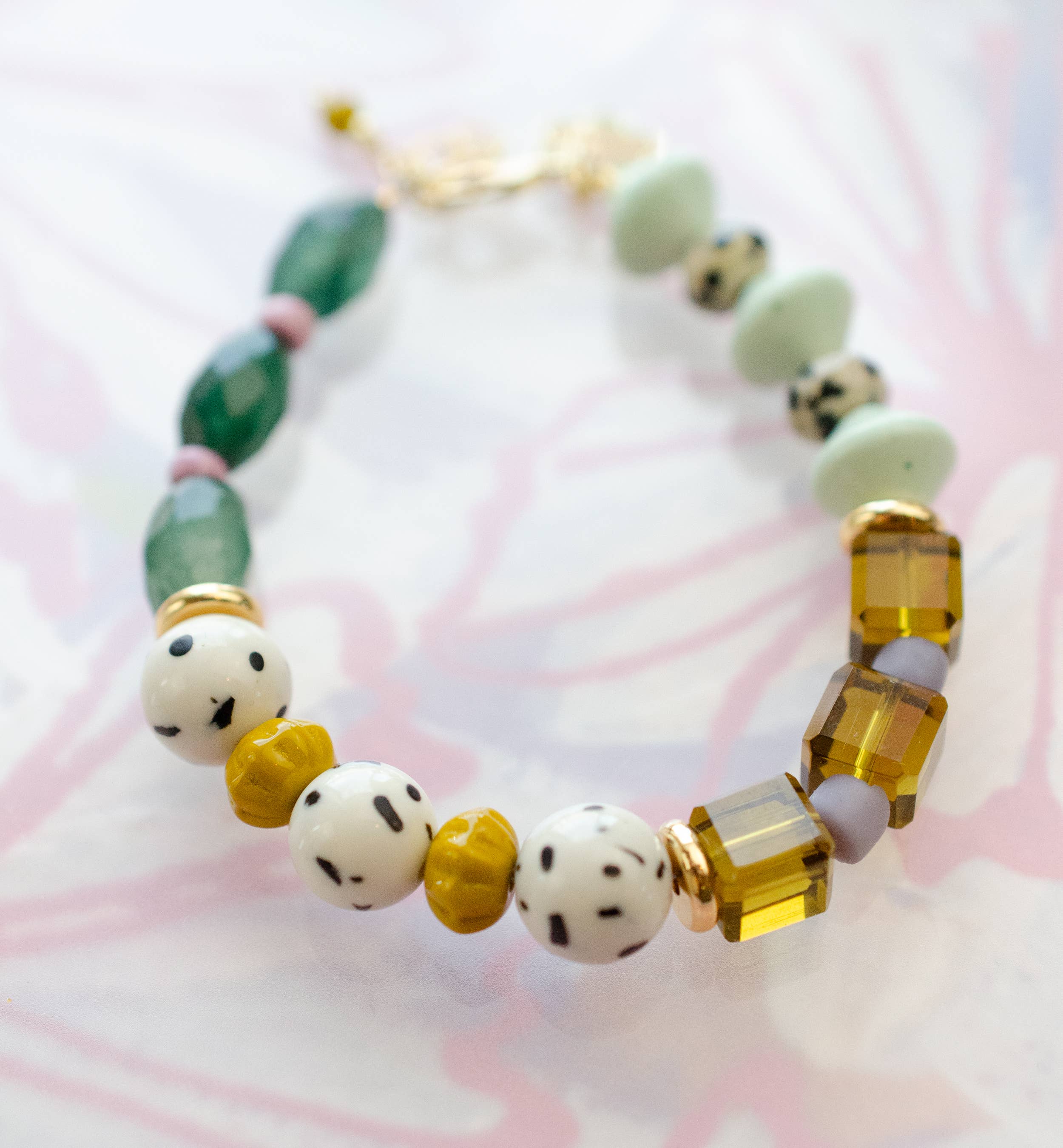 Gemstone Bracelet - Green and Mint