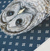 Charming Barred Owl Dark Blue Fine Art Print, a must-have for nursery art lovers; let this clever owl inspire your child's dreams!