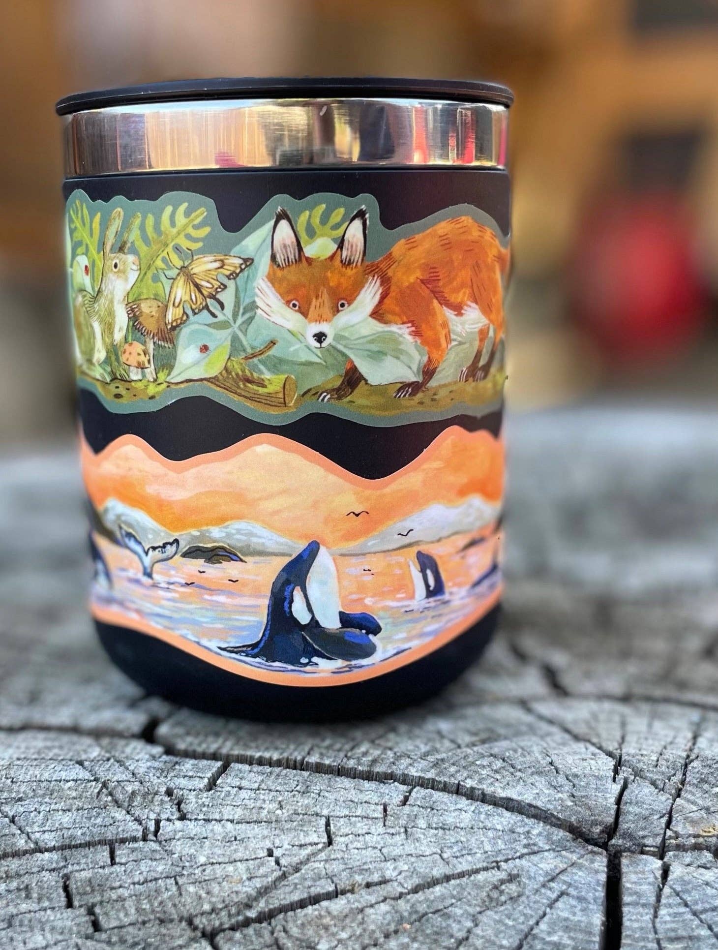 Long wrap sticker for water bottle