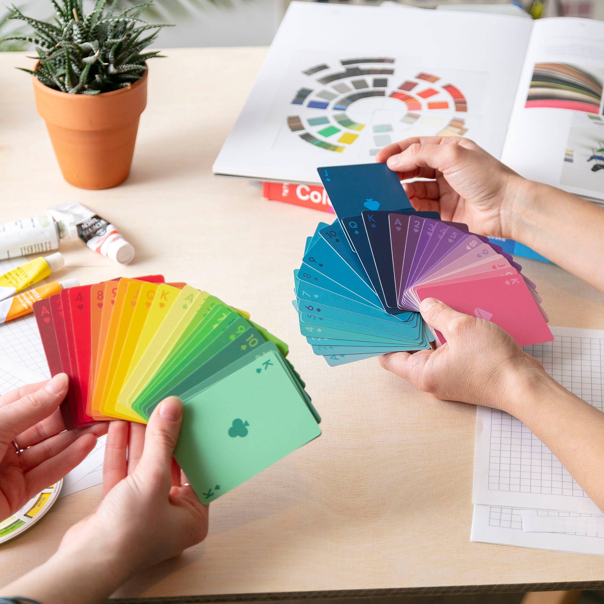 Gradient playing cards