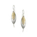 Layered Leaves and Swoop Earrings by Marjorie Baer, handcrafted jewelry made in California