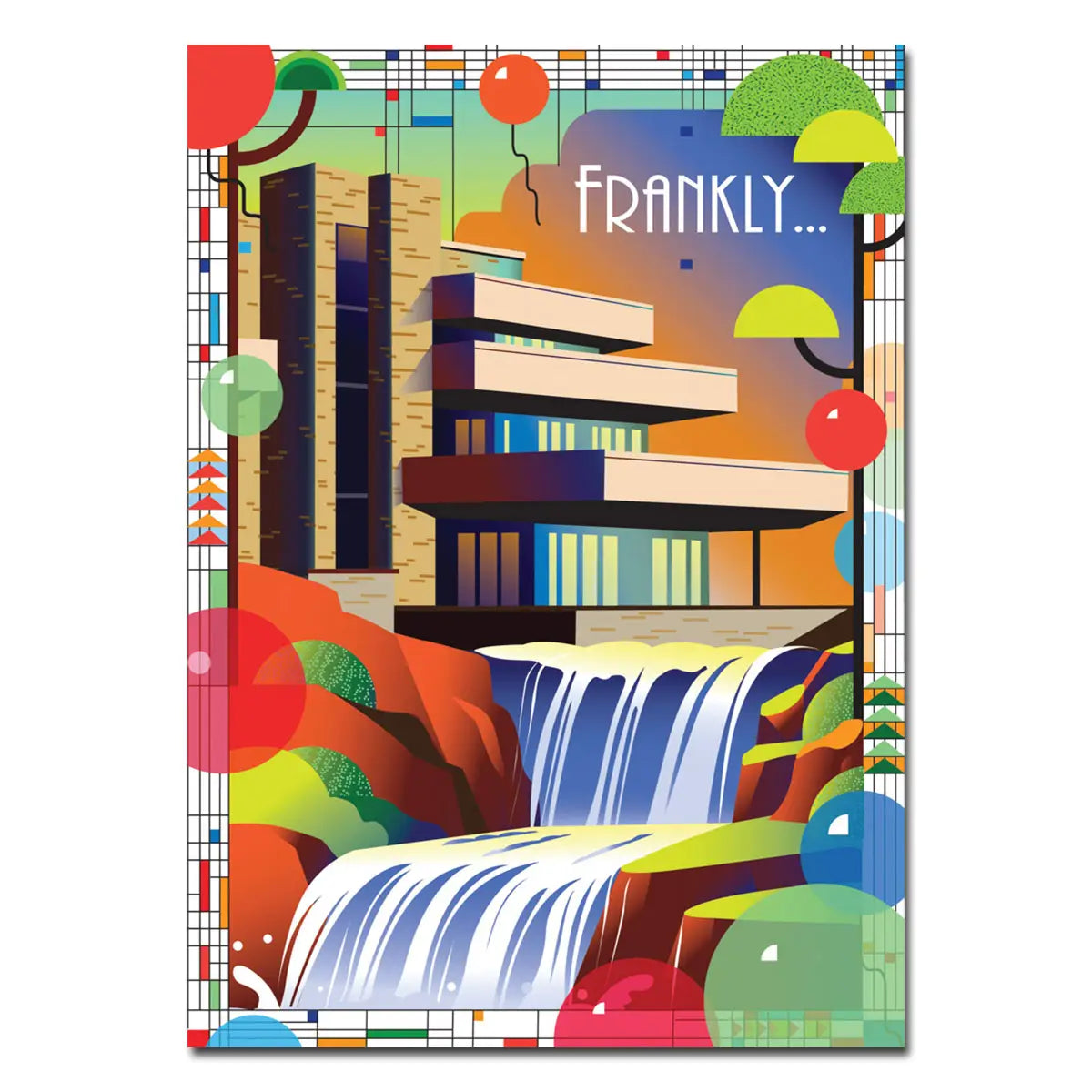 Frankly blank greeting card