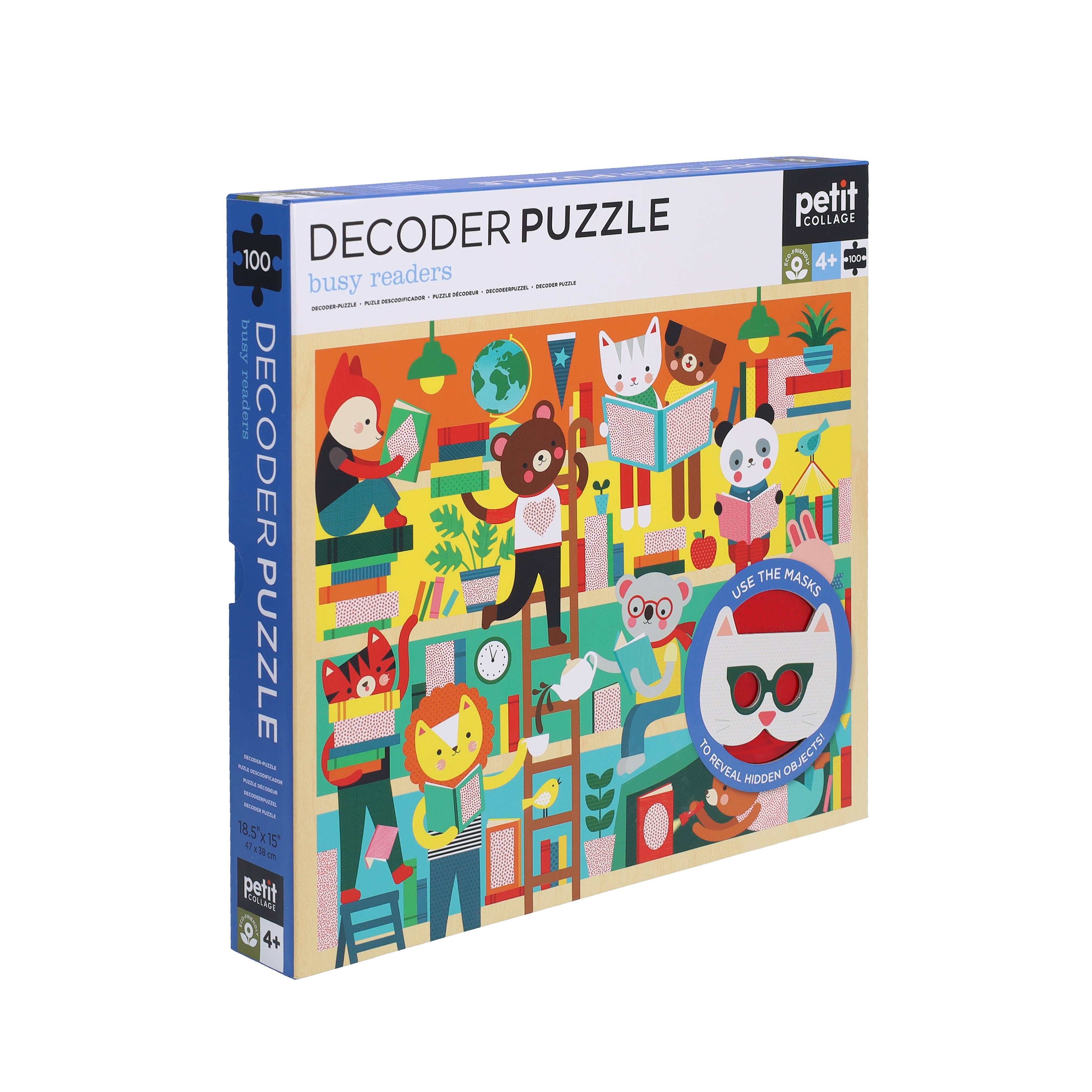 Petit Collage 100 piece Decoder Puzzle