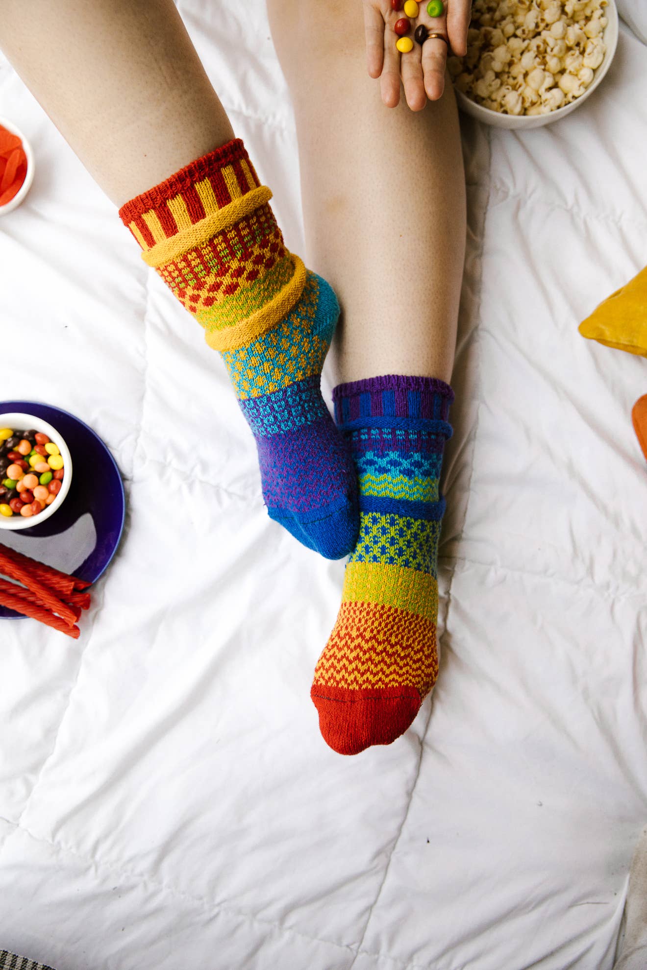 Rainbow Crew Socks | Eco-Friendly & Made in the USA 