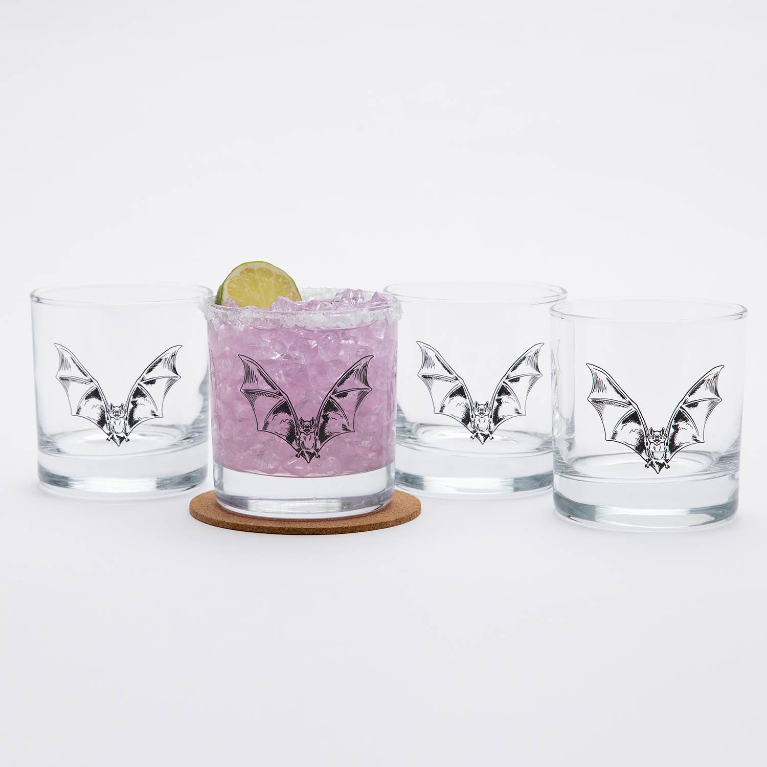 Bat cocktail glass