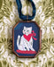 Vintage-style Cat art locket ornament.