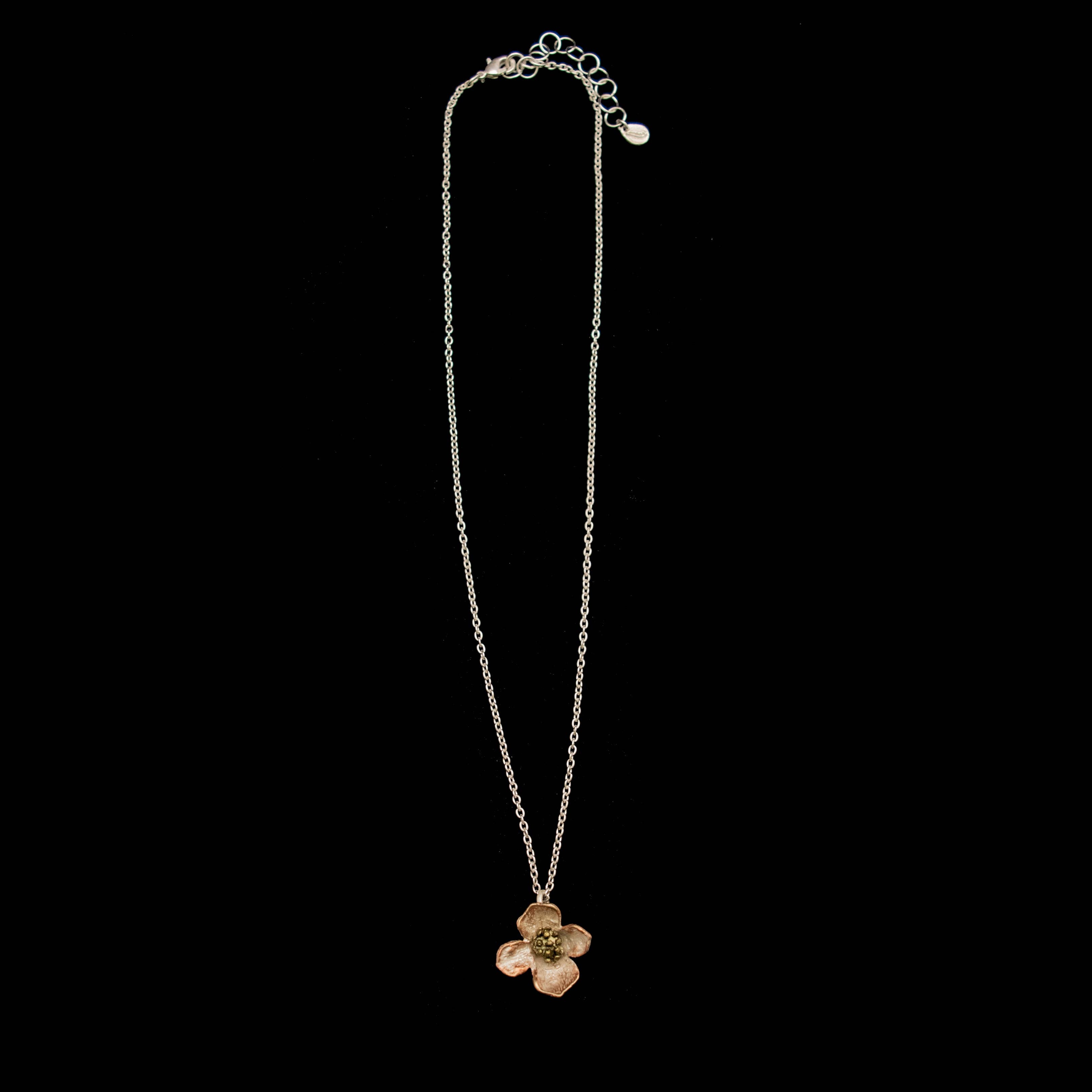 Dogwood pendant necklace