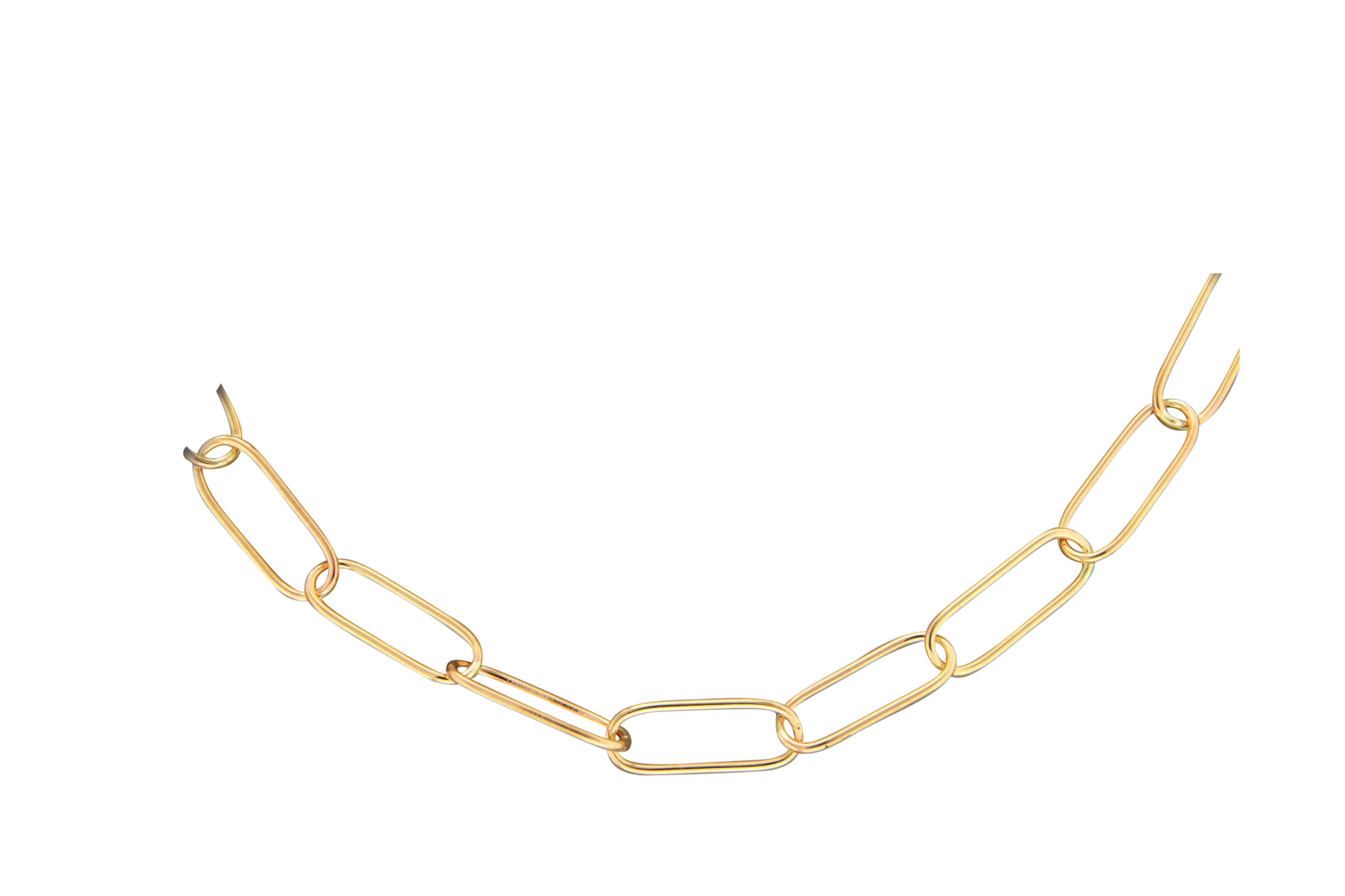 Handmade Paperclip Link Necklace