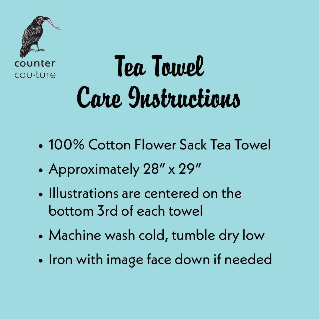 Customizable Tea Towel | Owl | Name Drop | Souvenir