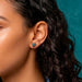 Stylish KE-8265 18K Gold Plate Crystal Color Dot Earrings, perfect for adding a playful touch to your outfit and making your ears look fabulous like a jeweled disco ball!
