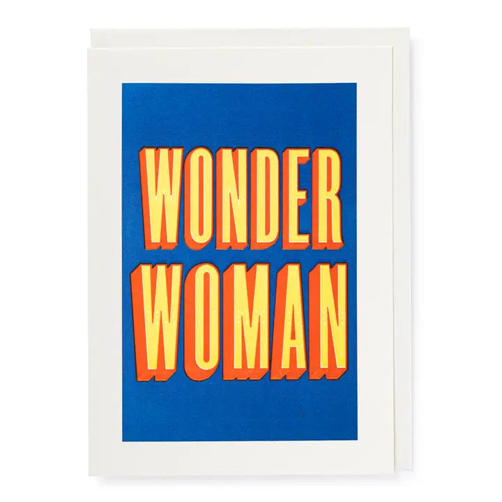 Wonder Woman greeting card