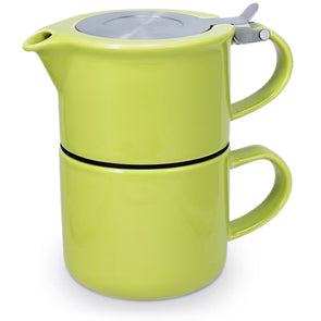 High-fired ceramic elegance! Meet the Tea for One with Infuser 14oz - the only one who will never ghost you during your tea time.