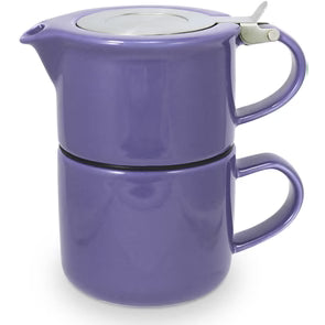 Tea for One with Infuser 14oz — the perfect mug to steep your solo tea party, complete with a lid that stays put and an infuser so fine it might just win an award for best supporting role in a tea movie!