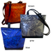 colored Leaf leather tote bag