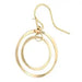 double circle link earrings