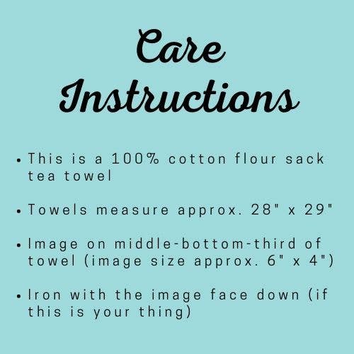 flour sack towel care instructions