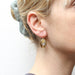 Layered Dished Ovals Wire Earrings by Marjorie Baer, handcrafted jewelry made in California