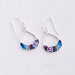 Round Moon Drop Earrings showcasing celestial charm and elegance, perfect for dreamers and stargazers.