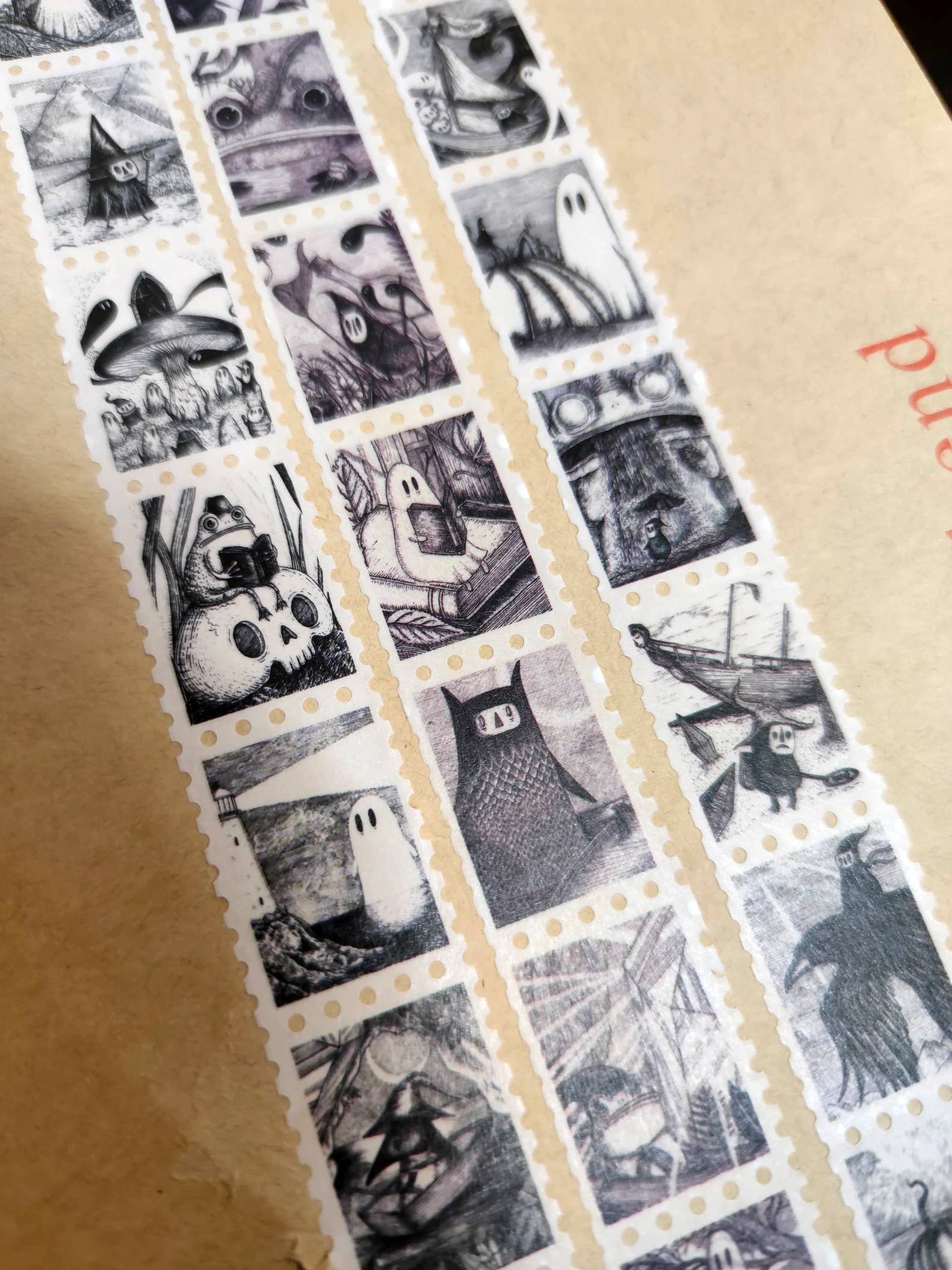 spooky stamps washi tape