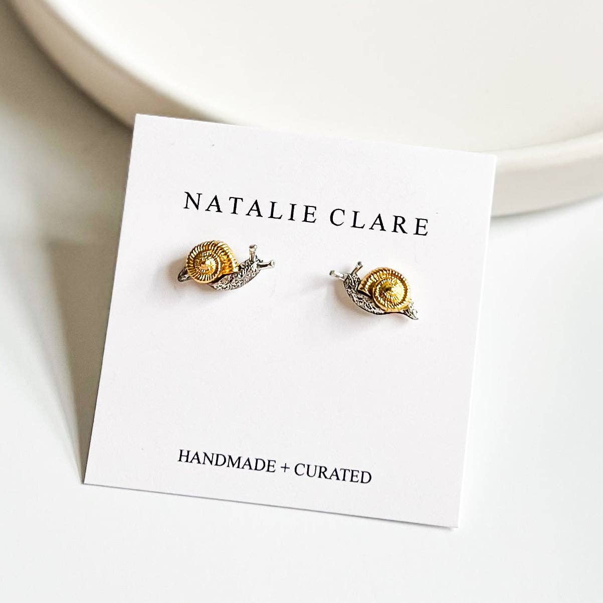 Two Tone Snail Stud