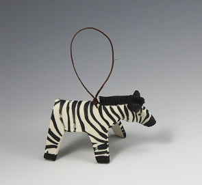 Evening Star Studio Animal Ornaments whimsical ceramic animal ornament ready to hang on a tree or window