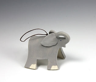 Evening Star Studio Animal Ornaments whimsical handmade animal ornament crafted from porcelain or stoneware