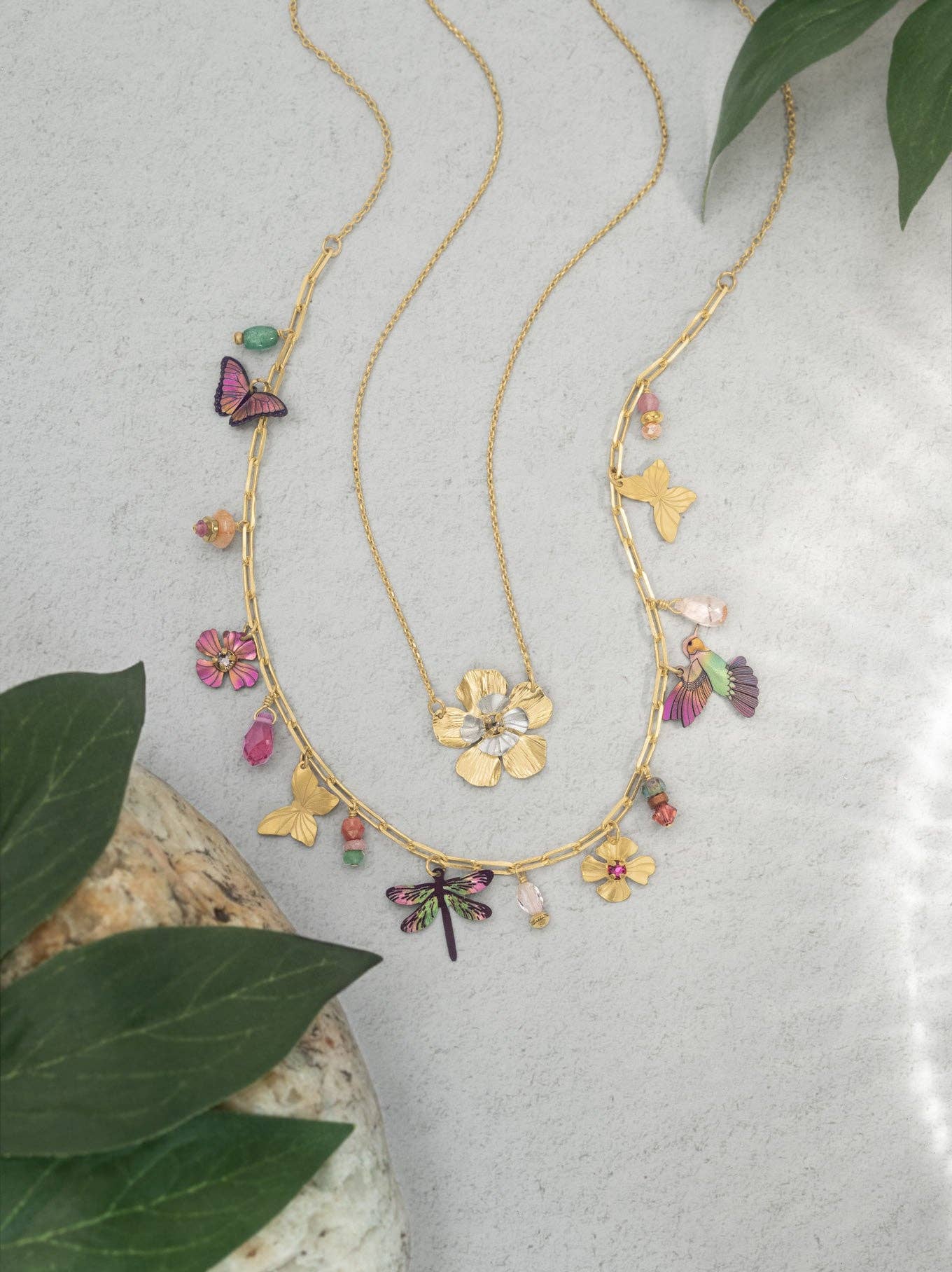 Garden Whimsy Charm Necklace