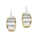 Double Layered Wavy Ovals Wire Earrings by Marjorie Baer, handcrafted jewelry made in California