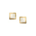 Stacked Squares Post Earrings by Marjorie Baer, handcrafted jewelry made in California