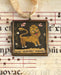 Vintage-style Lion art locket ornament.