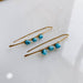 Threader Earrings with Turquoise