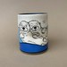 Lucky Otter Cup featuring a playful illustration of two otters cuddling, designed by The Bowl Maker.